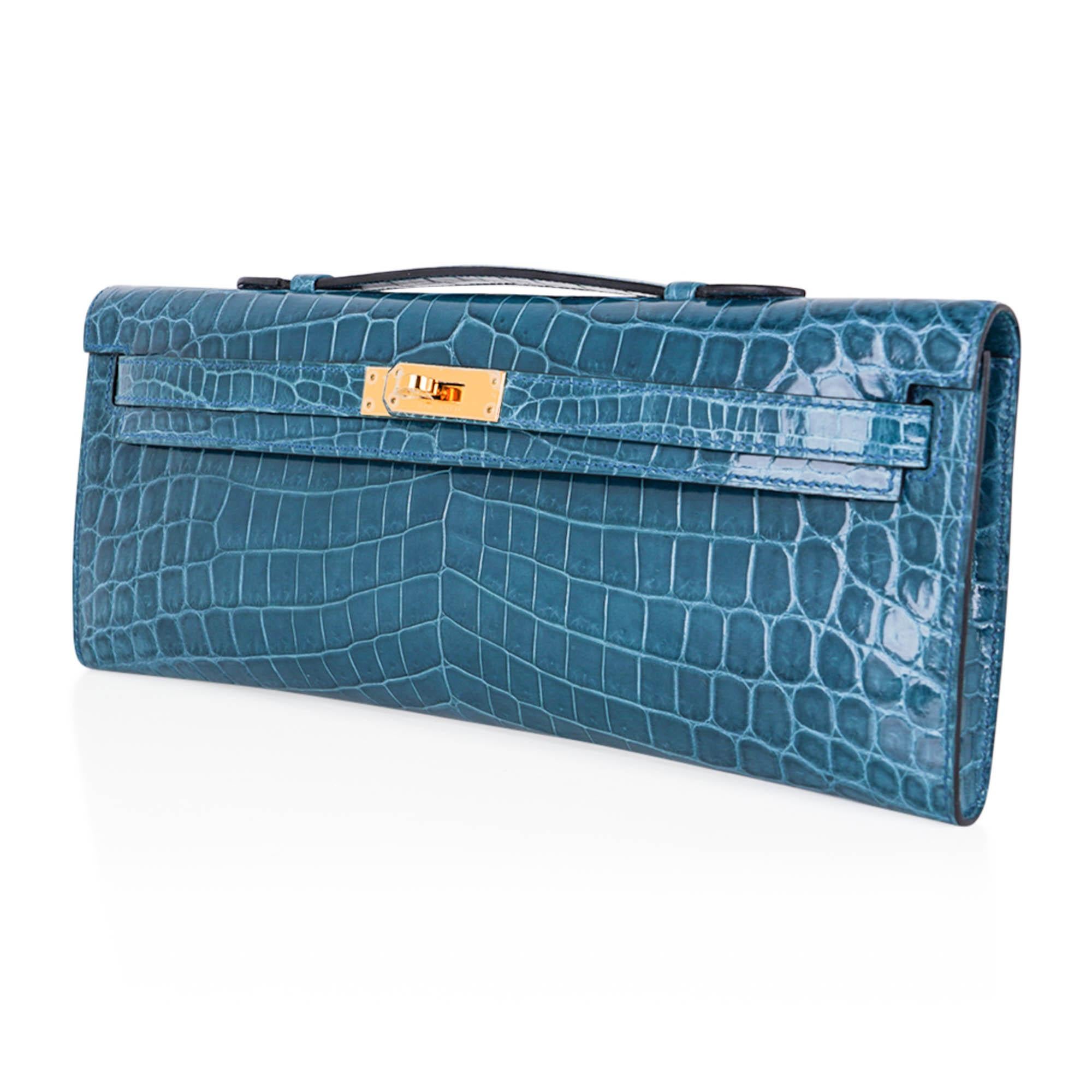 hermes kelly cut crocodile