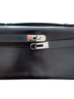 Hermès Kelly Cut clutch bag in black box calf leather