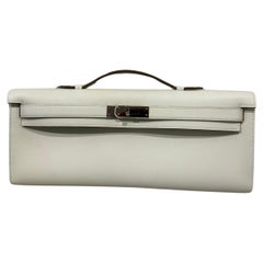 Bolso de mano Hermes Kelly corte craie herrajes paladio