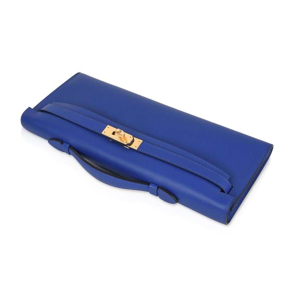 hermes blue clutch