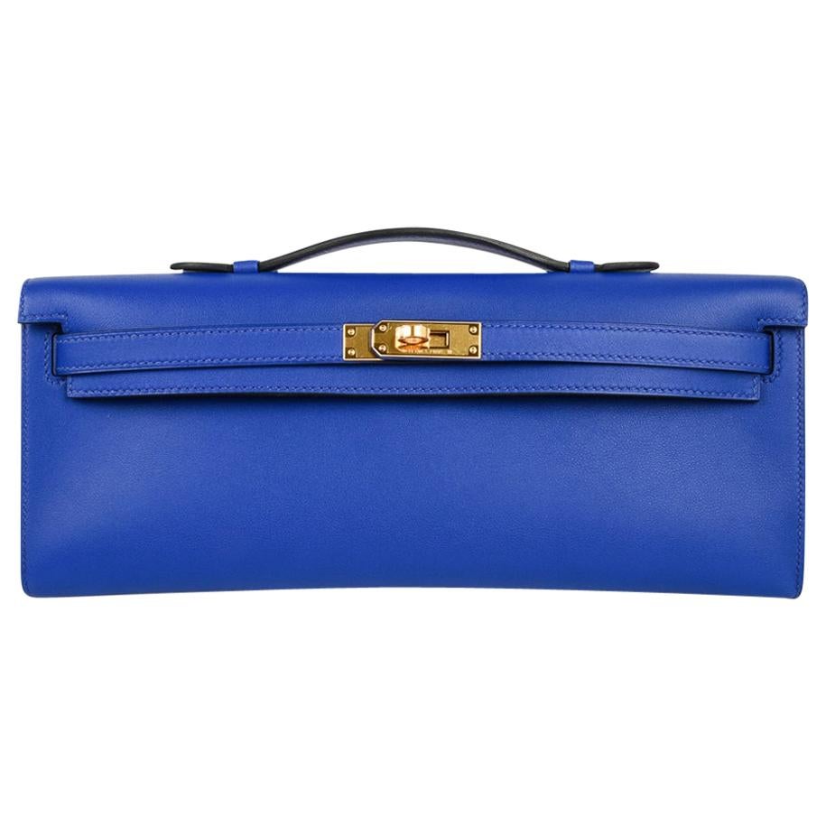 electric blue clutch bag