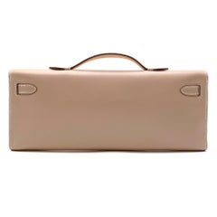 Hermès Kelly Cut in Argile Swift Leather with Guilloche PHW