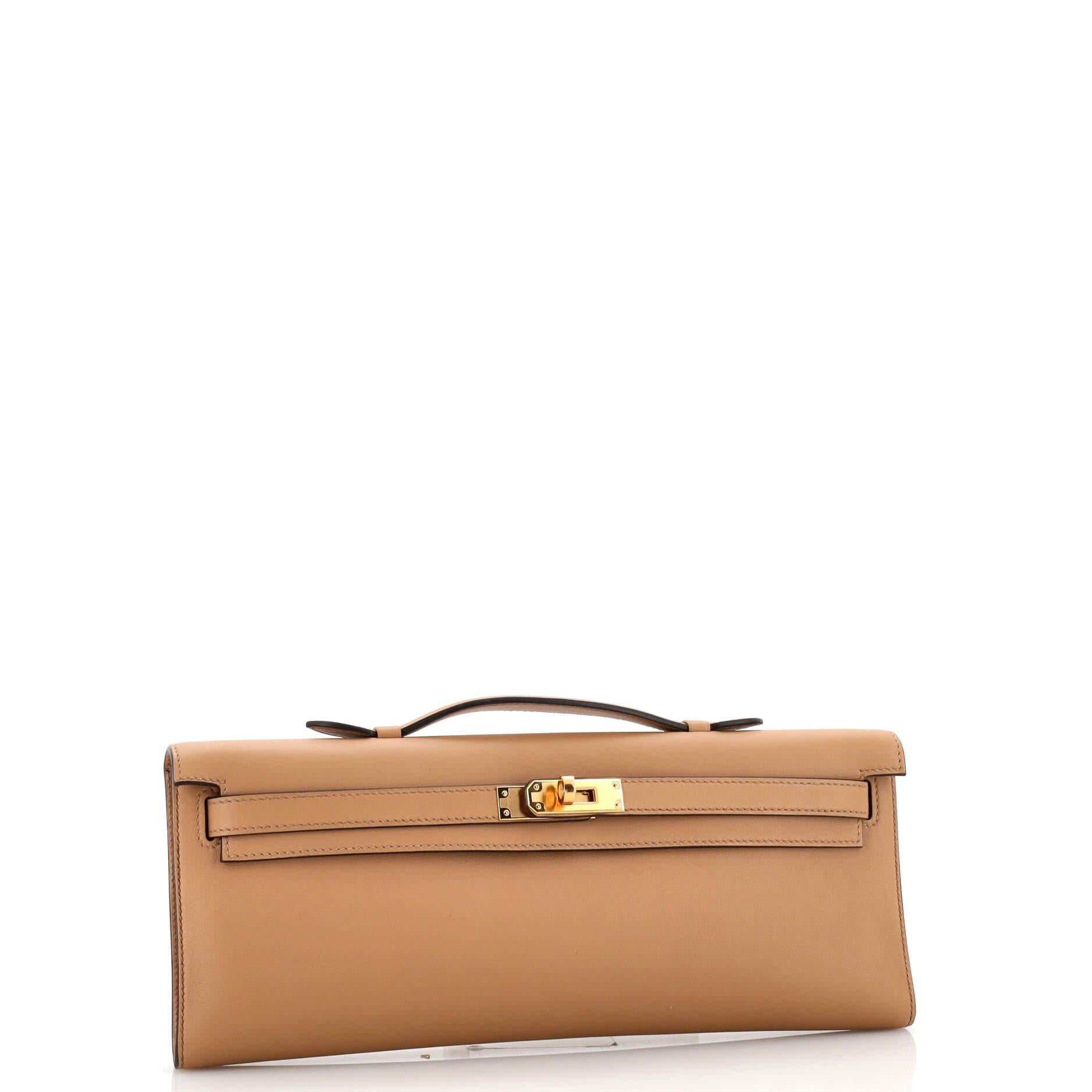 Hermes Kelly Cut Pochette Swift In Good Condition In NY, NY