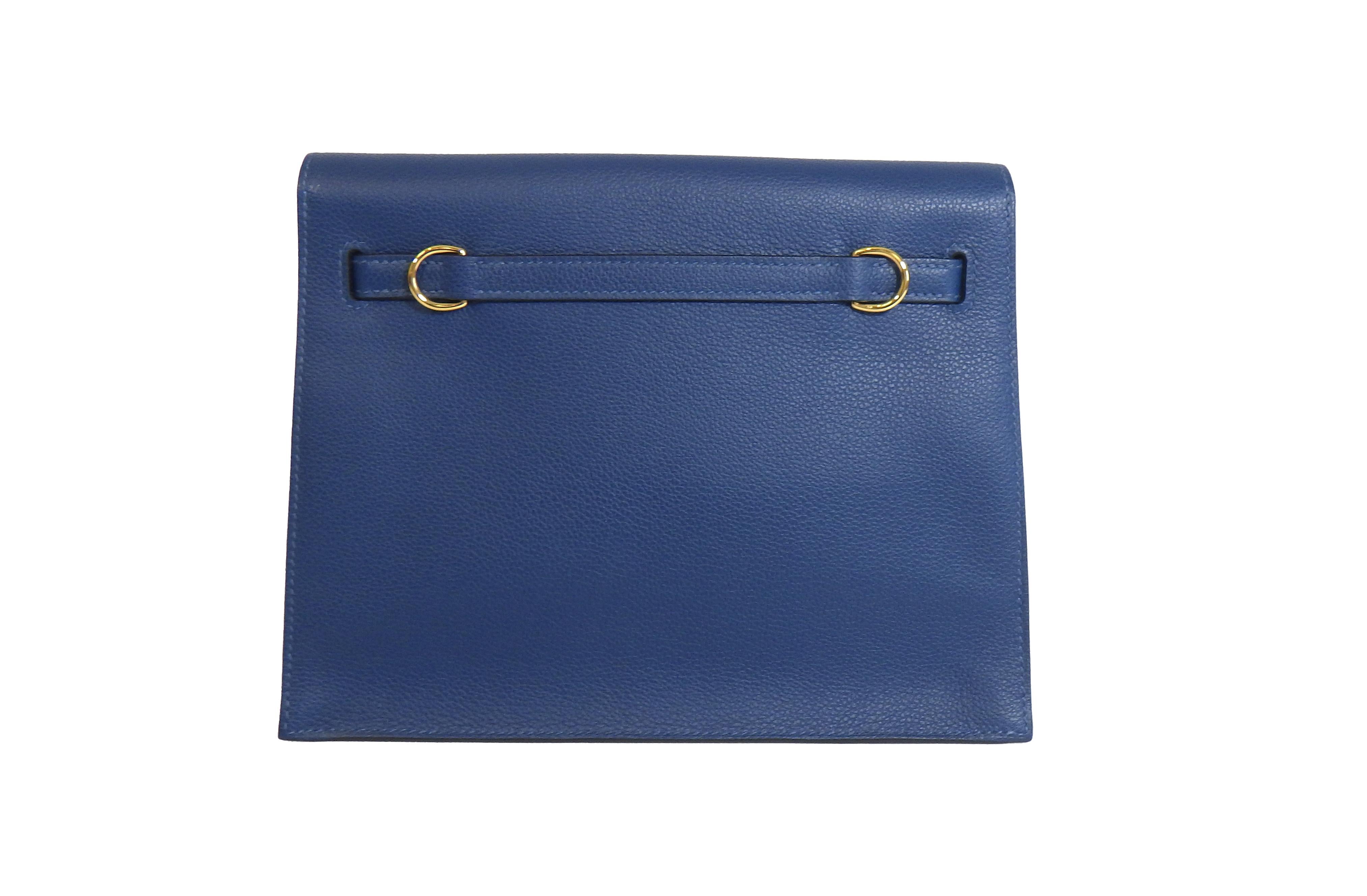 Hermes - Kelly Danse II 2019 - Deep Blue - Belt Bag - Swift Leather 3