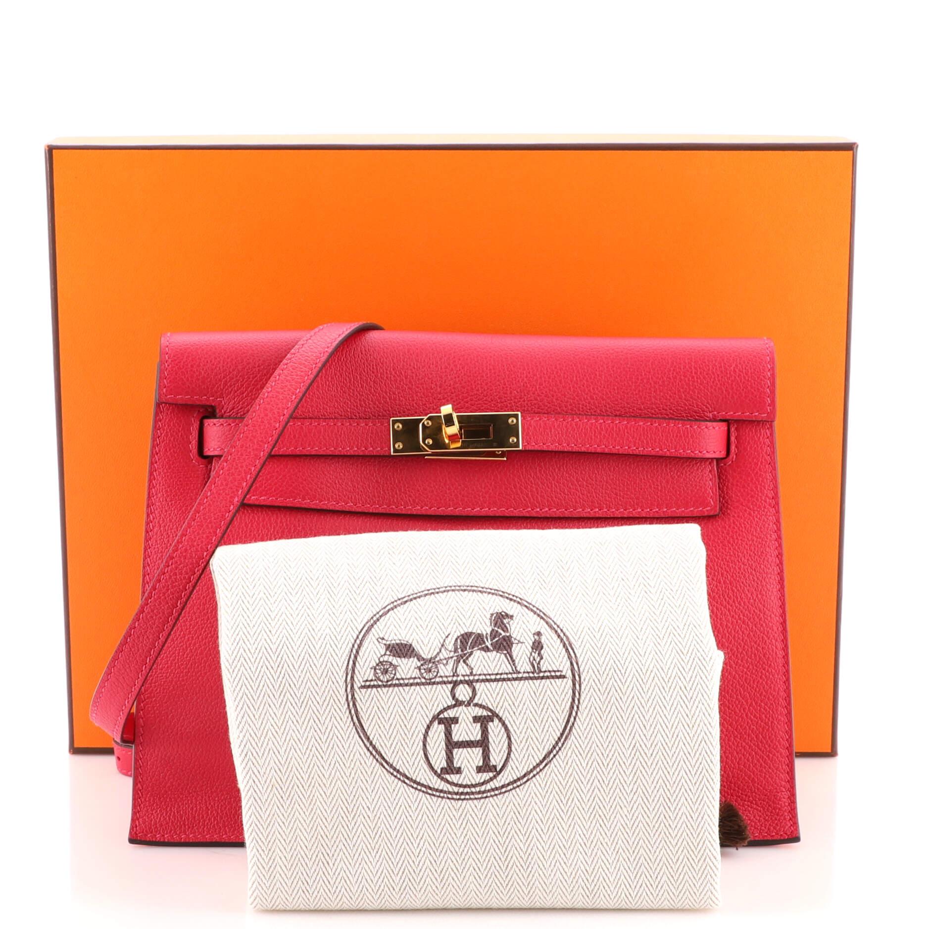 Hermès Graphite Swift Leather Kelly Danse II 1H1021 at 1stDibs