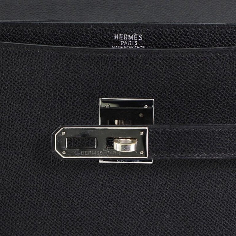 HERMES HERMES Kelly Depeche 34 Briefcase Epsom leather Orange Used mens SHW  L 2008 ケリー