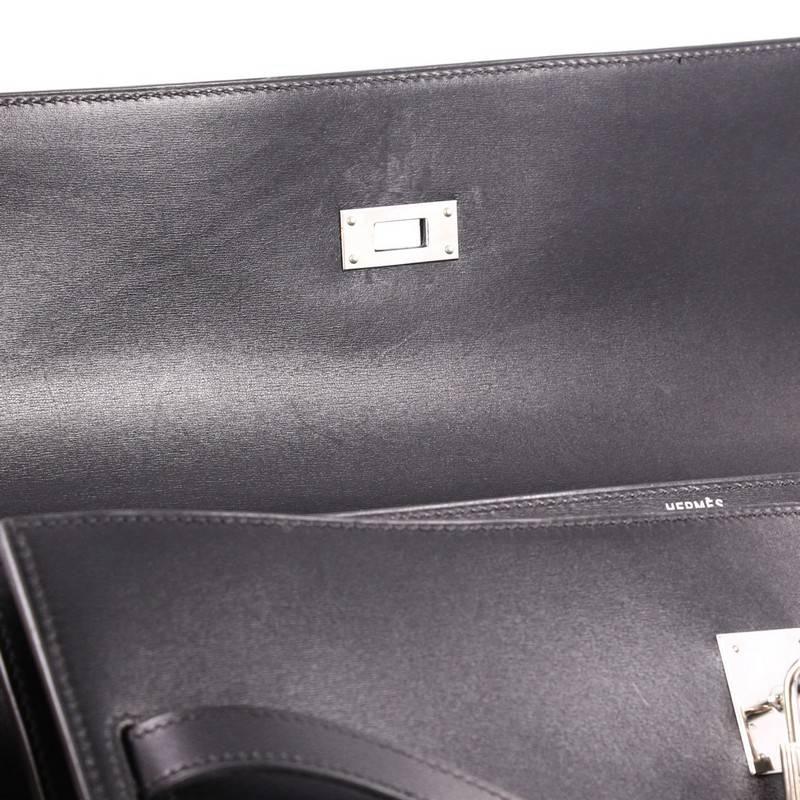 Women's or Men's Hermes Kelly Depeche Handbag Box Calf 38