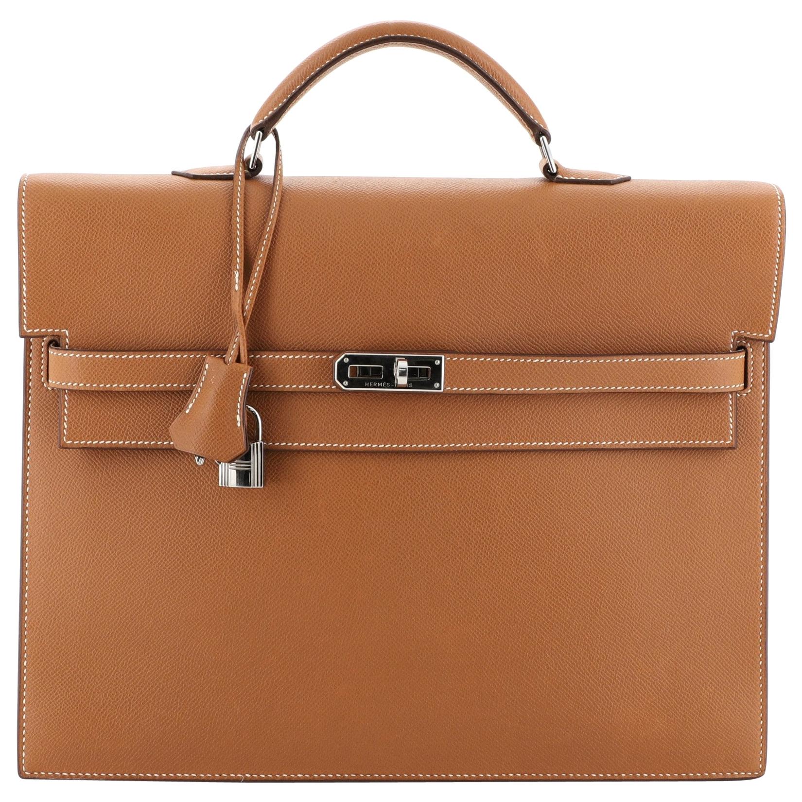 Hermes Colormatic Kelly Depeches Briefcase Evercolor 36 at 1stDibs