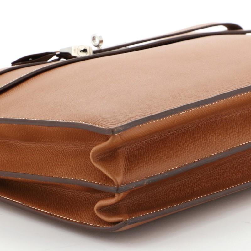 Hermes Kelly Depeche Handbag Epsom 38 In Good Condition In NY, NY