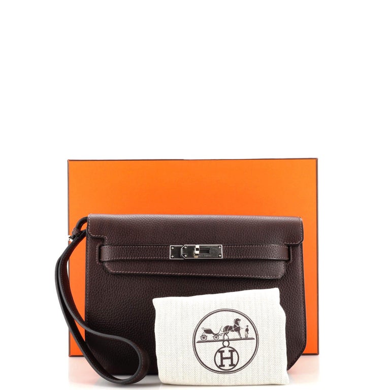 Hermes Kelly Depeches Pouch Vache Liegee 25 - ShopStyle Clutches