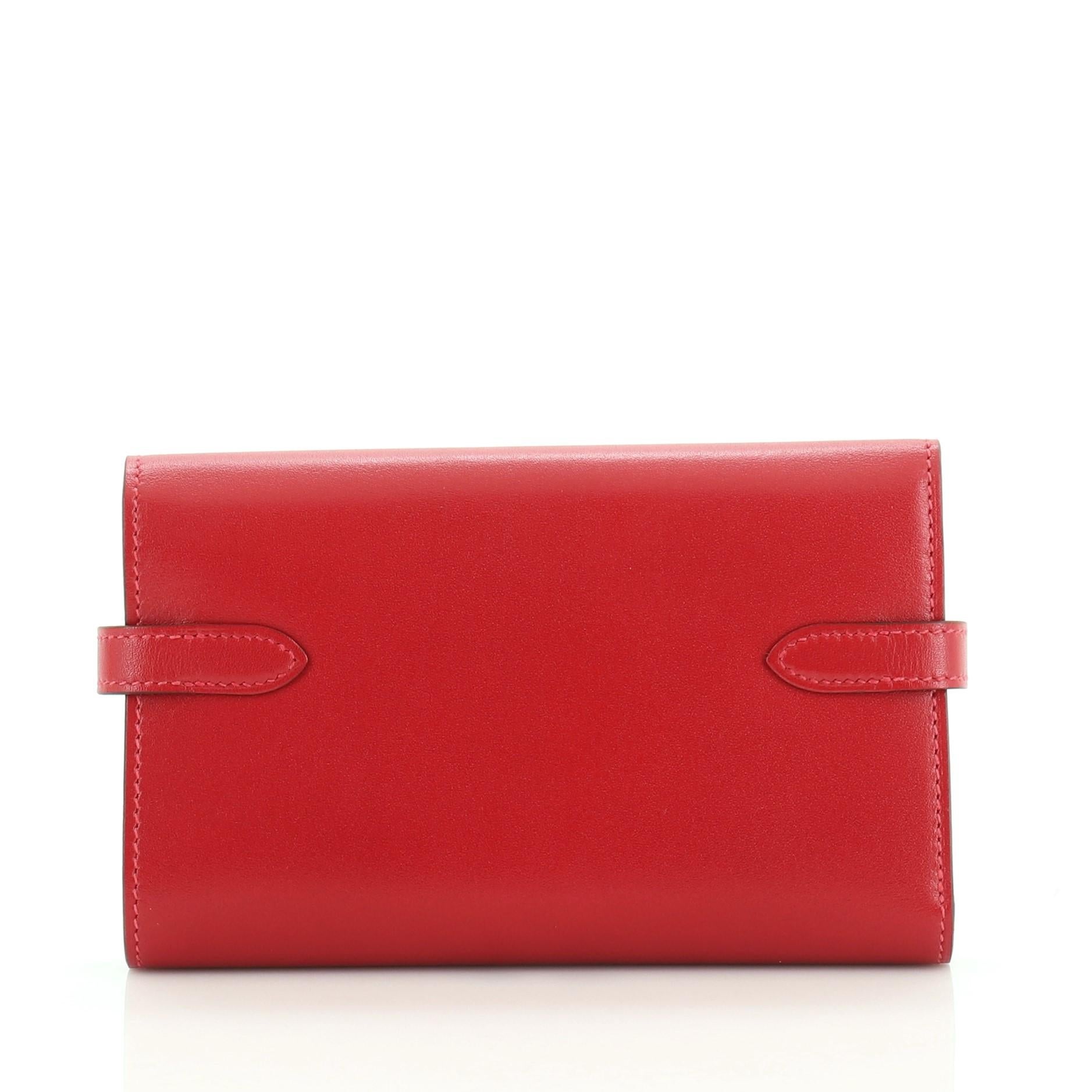 Hermes Kelly Depliant Wallet In Good Condition In NY, NY