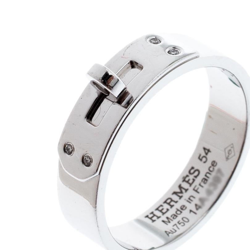 hermes kelly ring diamond