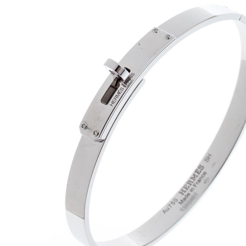 hermes kelly bracelet white gold