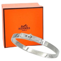 Hermes ' Kelly" Diamond Bangle 