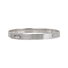 Hermes Kelly Diamond Bracelet Small Model 18k White Gold SH