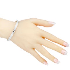Hermès Kelly Diamond Pave White Gold Bracelet Size Large