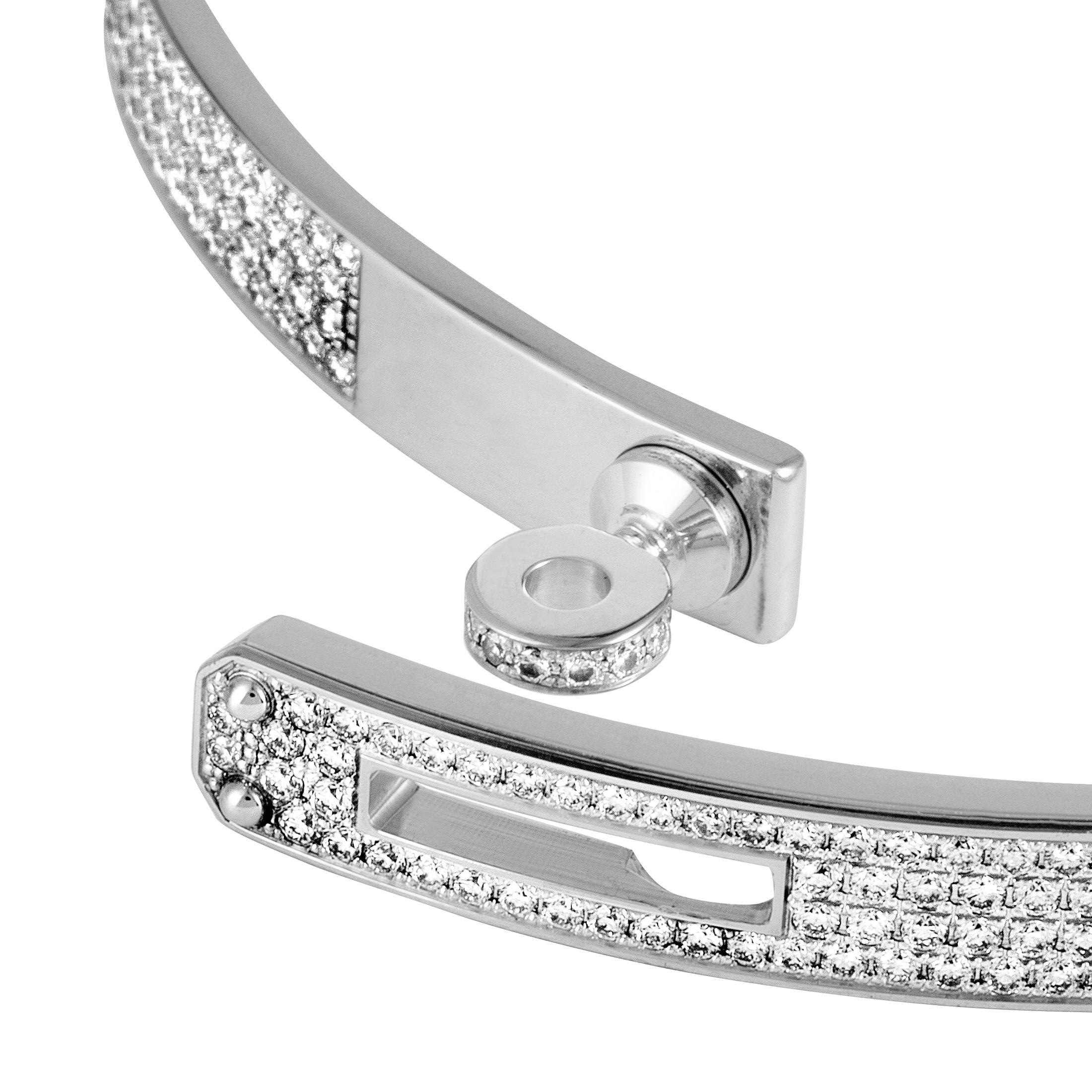hermes kelly bracelet diamond white gold