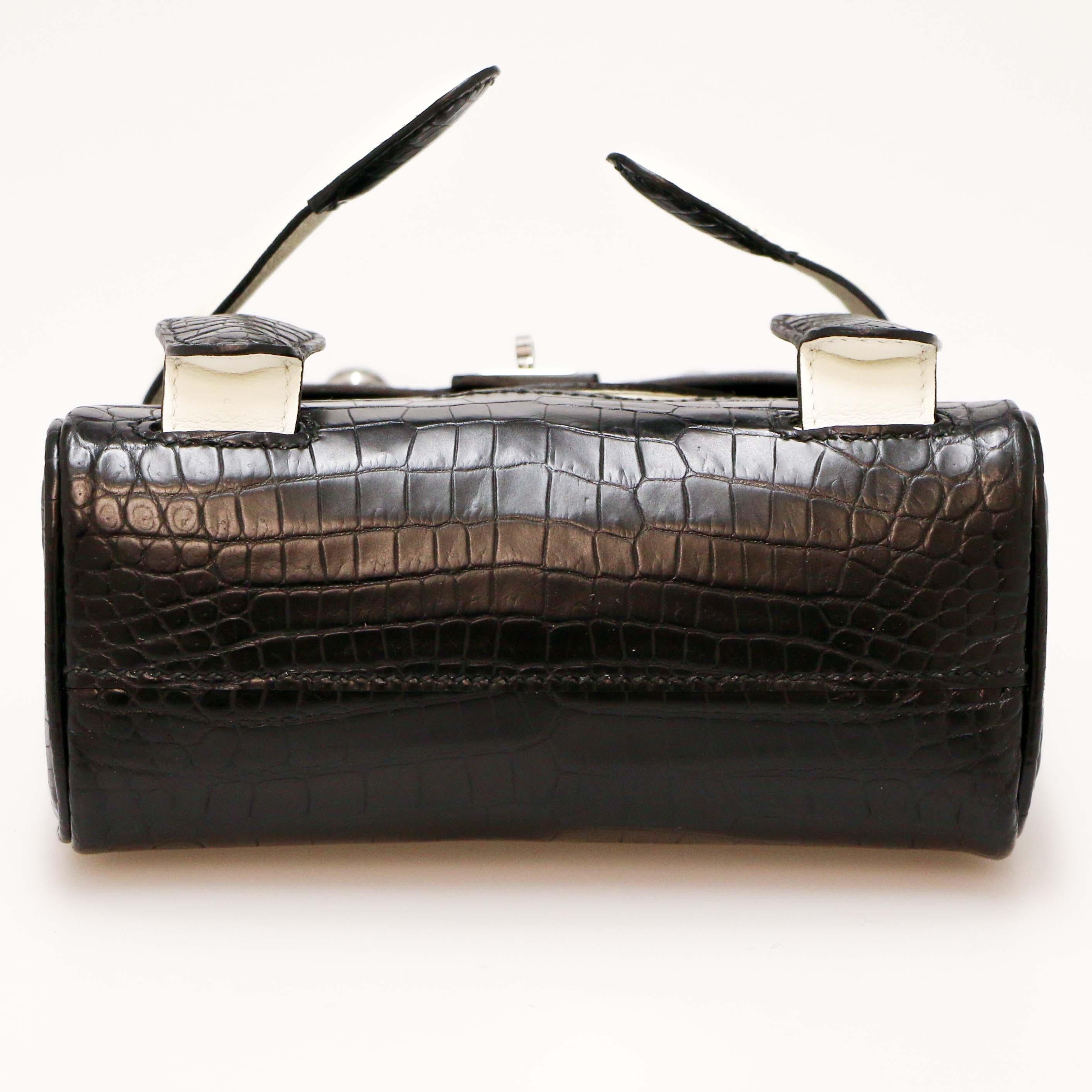 Hermes Kelly Doll Quelle Idole Black Alligator  In Excellent Condition For Sale In Paris, FR