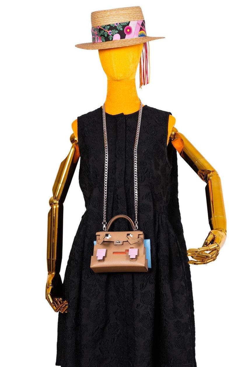 Hermès Kelly Doll Quelle Idole Picto Chai, Mauve, Terre, Celeste Bag In New Condition For Sale In NYC Tri-State/Miami, NY