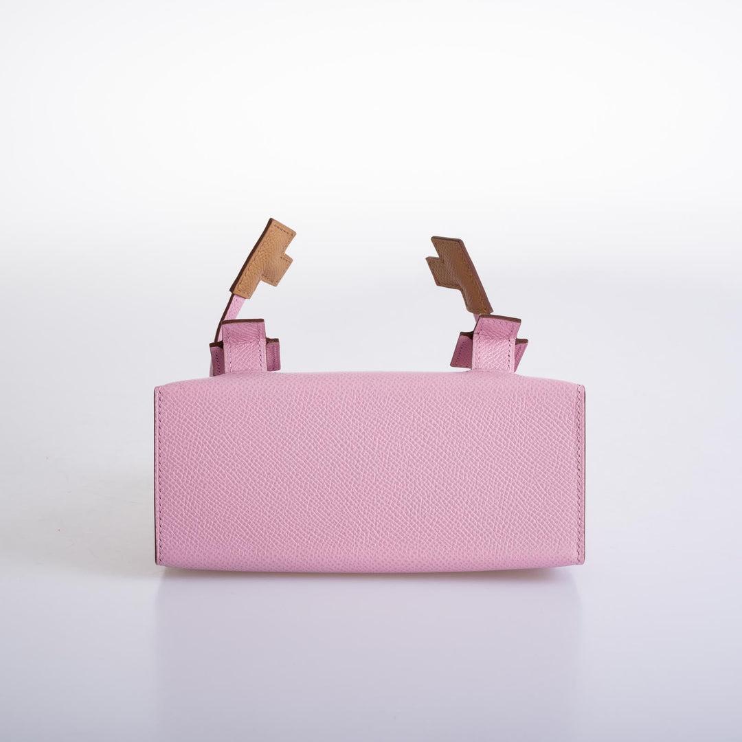 Hermès Kelly Doll Quelle Idole Picto Mauve, Chai, Lime Palladium Hardware Neuf - En vente à NYC Tri-State/Miami, NY