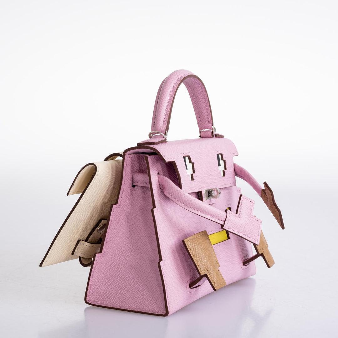 Hermès Kelly Doll Quelle Idole Picto Mauve, Chai, Lime Palladium Hardware Pour femmes en vente