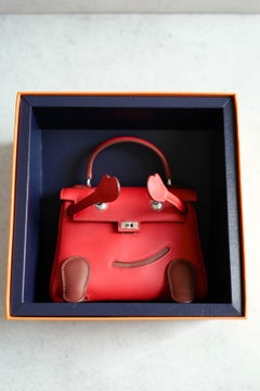 Hermès Kelly Doll Rouge De Coeur Swift Calfskin PHW G Stamp