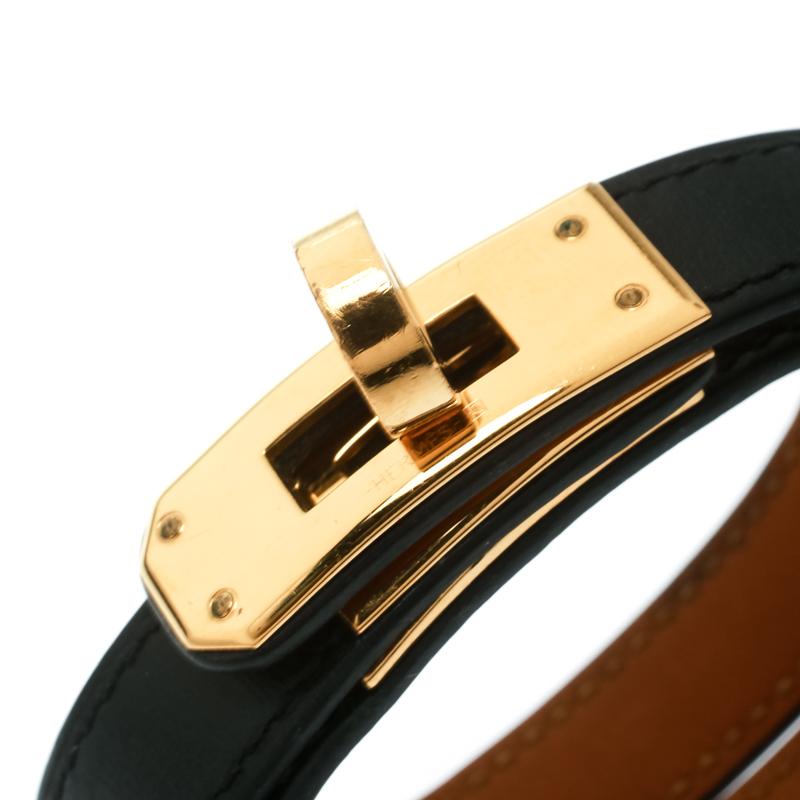 hermes leather wrap around bracelet