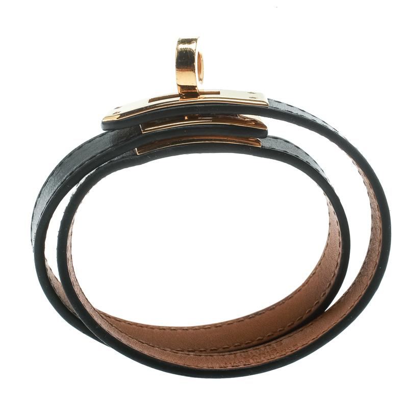 hermes leather wrap bracelet