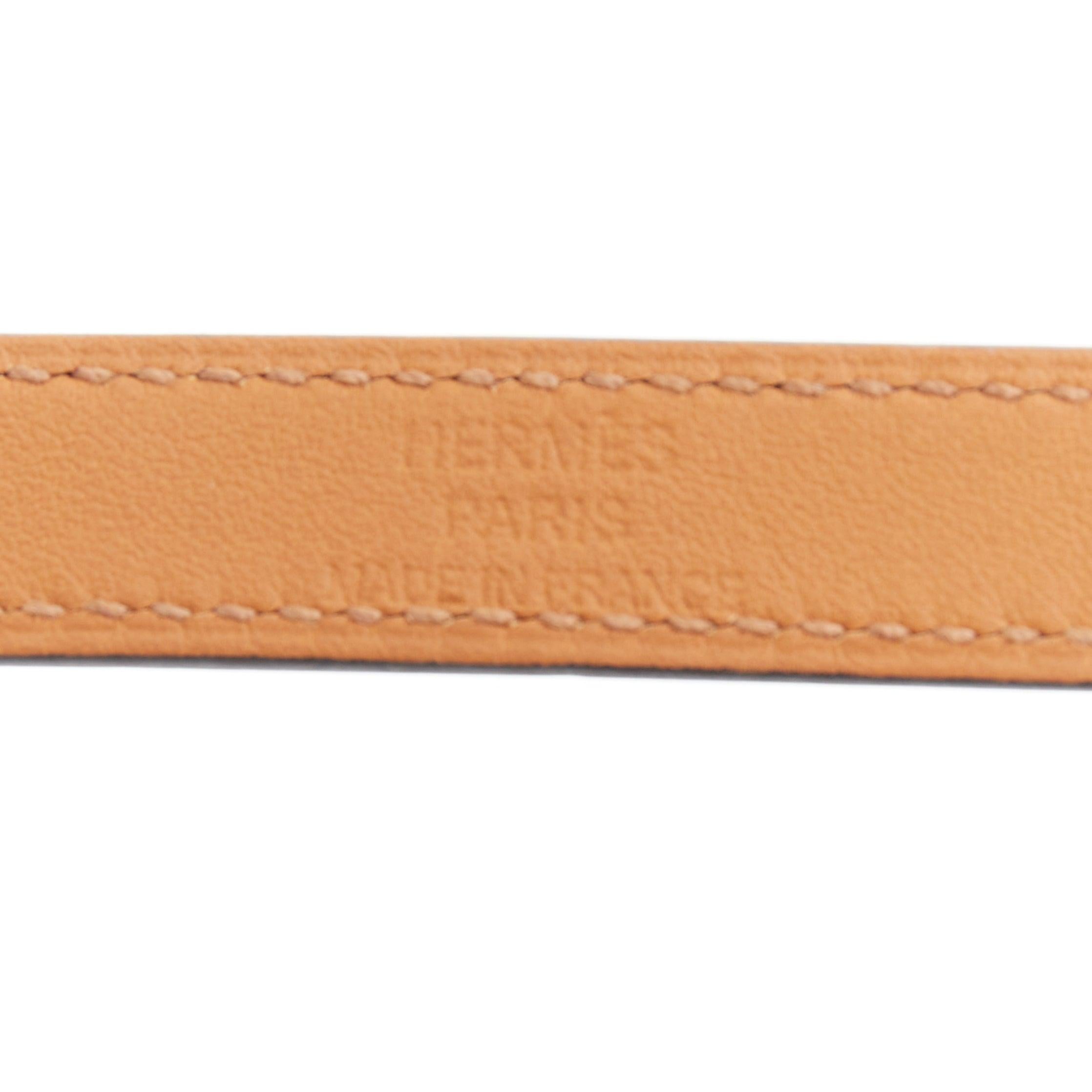 HERMES Kelly Double Tour schwarz PHW Lederarmband mit Drehverschluss M im Angebot 1