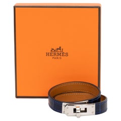 Hermès Kelly Double Tour Croc Bracelet