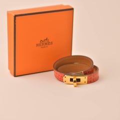 Hermès Kelly Double Tour Crocodile Leather Bracelet T2