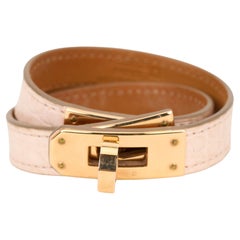 Hermès Kelly Double Tour Pink Alligator