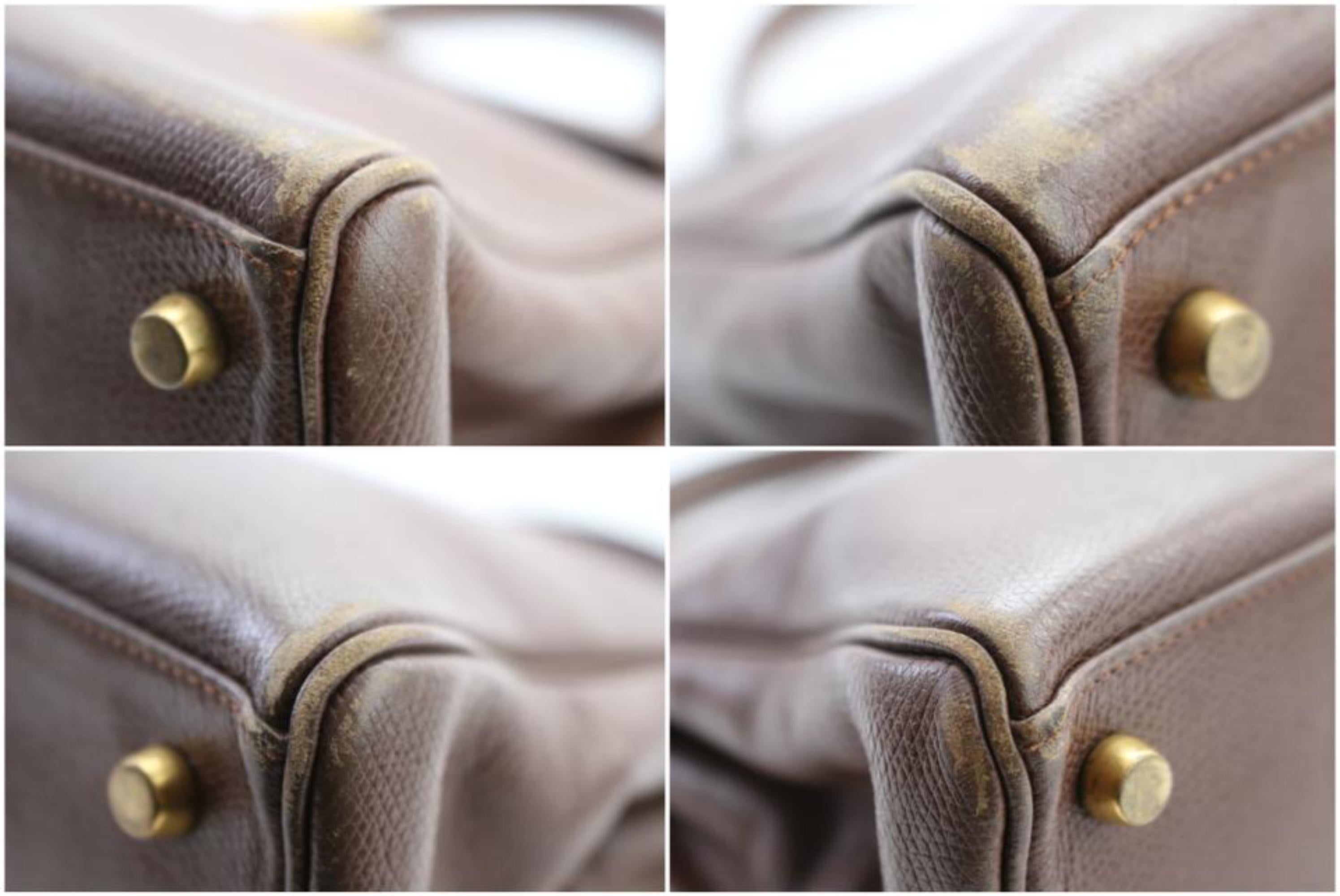 Hermès Kelly Epsom 32 28hr0207 Brown Leather Satchel For Sale 7
