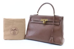 Hermès Kelly Epsom 32 28hr0207 Brown Leather Satchel