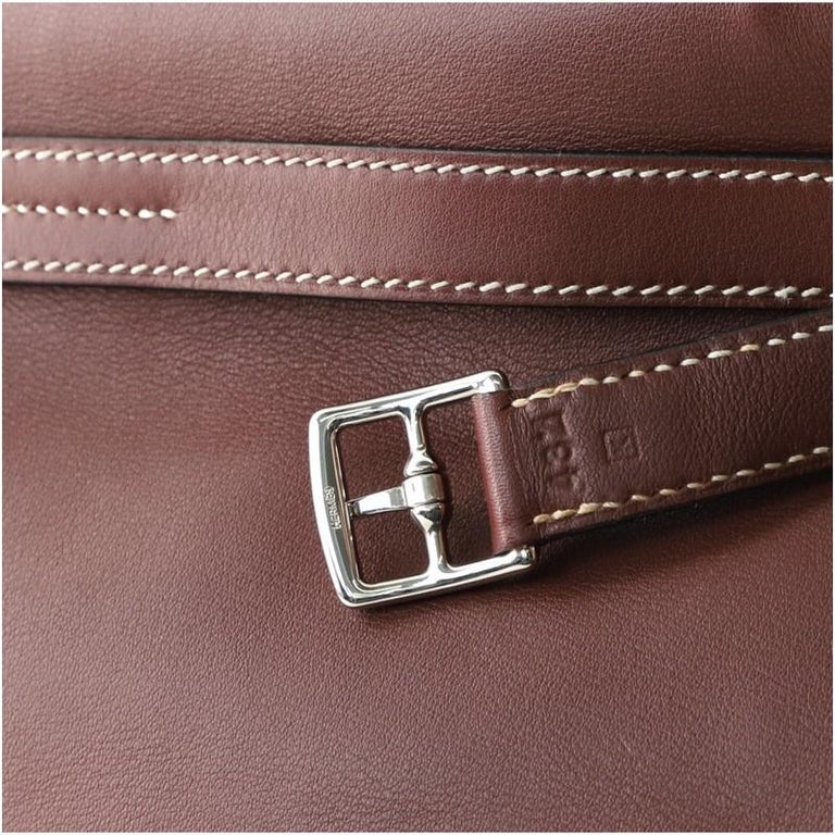 A ROUGE CASAQUE SWIFT LEATHER KELLY FLAT 35 WITH PALLADIUM HARDWARE,  HERMÈS, 2008