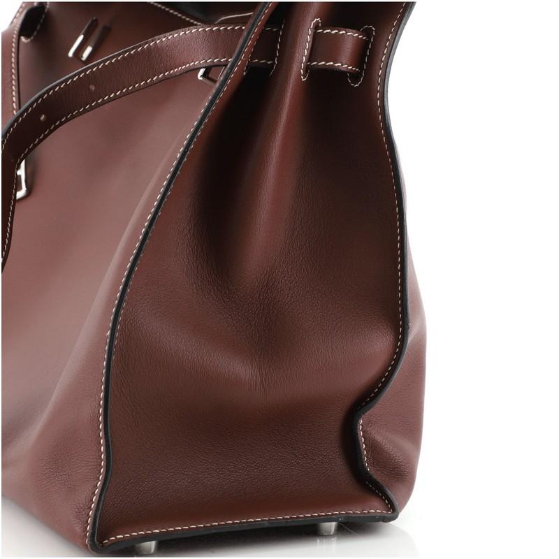 Hermes Kelly Flat Handbag Rouge H Swift with Palladium Hardware 35 3