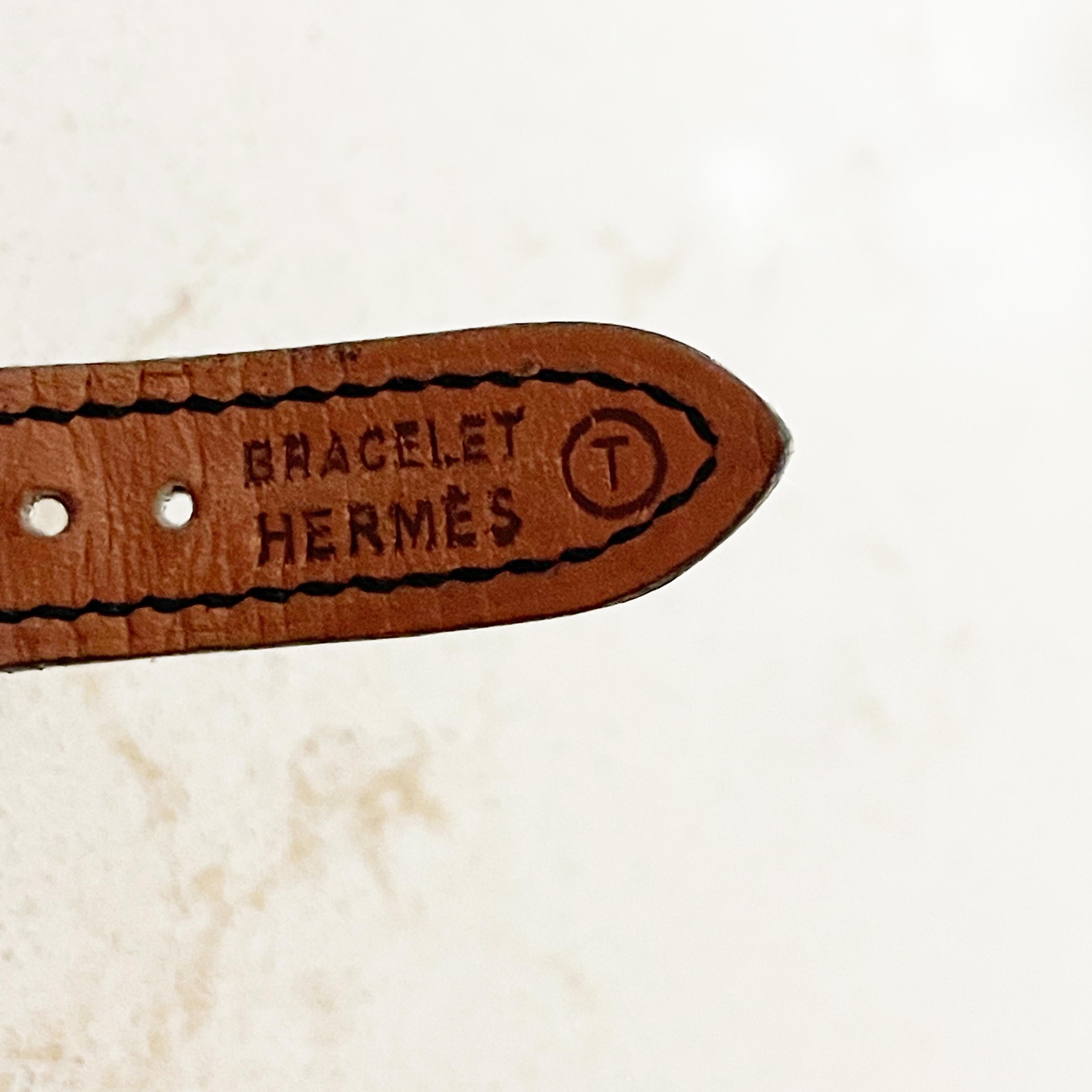 Montre Hermes Kelly Cadena Lock en or avec bracelet en cuir Mysore Chèvre noir 1990 en vente 12