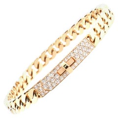 Hermes Rose Gold Pave Diamond Kelly Bracelet SH – MAISON de LUXE