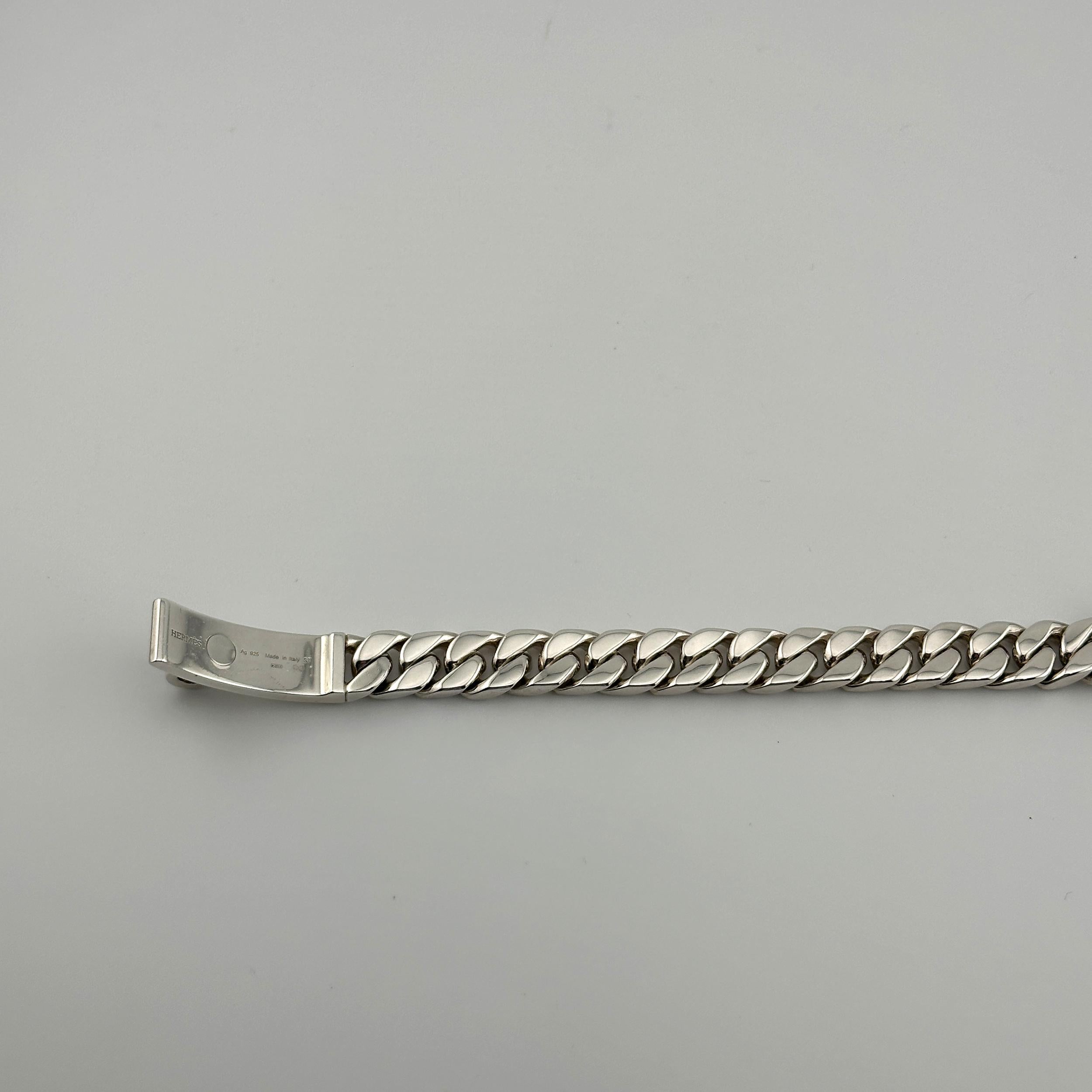 Bracelet Hermès Kelly Gourmette, grand modèle Unisexe en vente