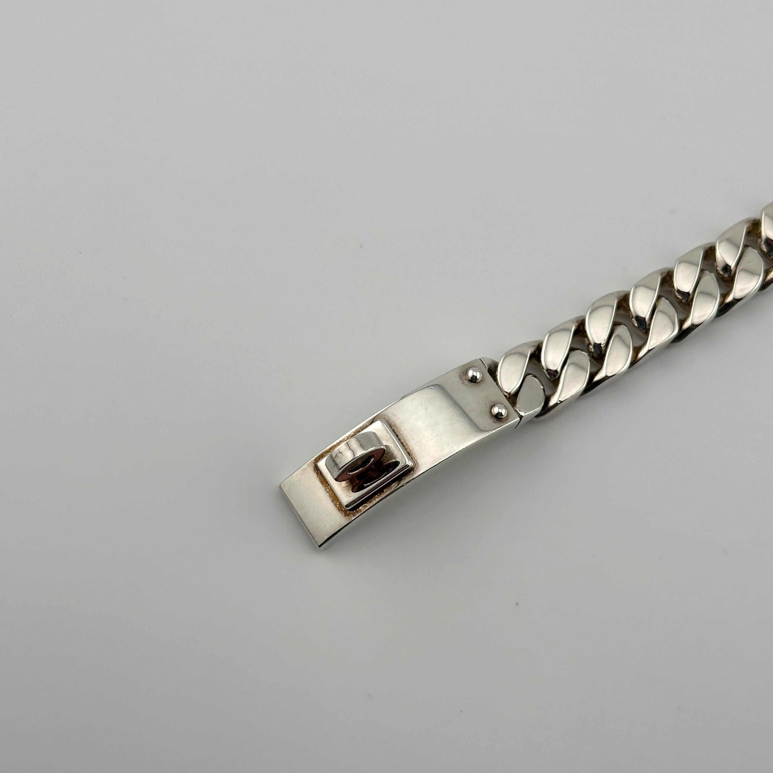 Bracelet Hermès Kelly Gourmette, grand modèle en vente 3