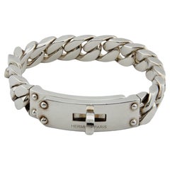 Hermes Kelly Gourmette Bracelet, Large Model
