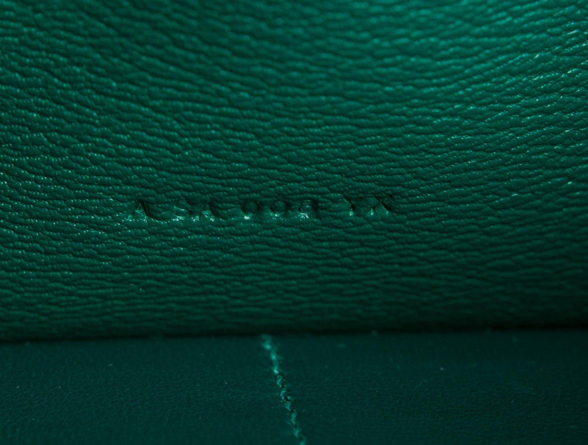 kelly green clutch purse