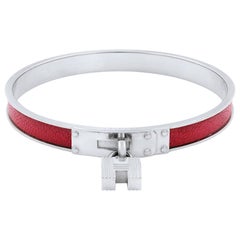 Hermes Kelly H Lock Cadena Charm Bracelet