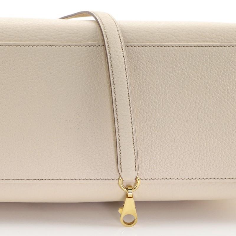 Hermes Kelly Handbag Beige Clemence With Gold Hardware 35  1