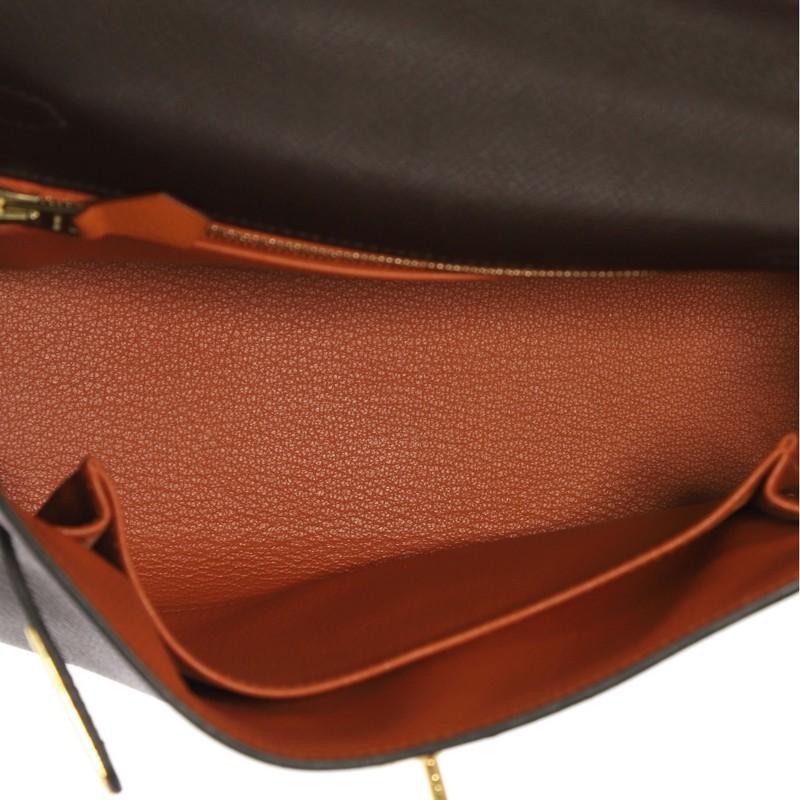 Hermes Kelly Handbag Bicolor Epsom with Gold Hardware 25 1