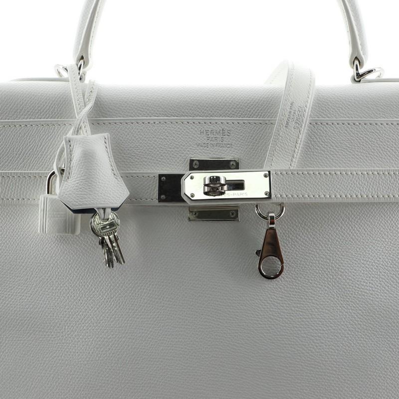 Hermes Kelly Handbag Bicolor Epsom With Palladium Hardware 35  1