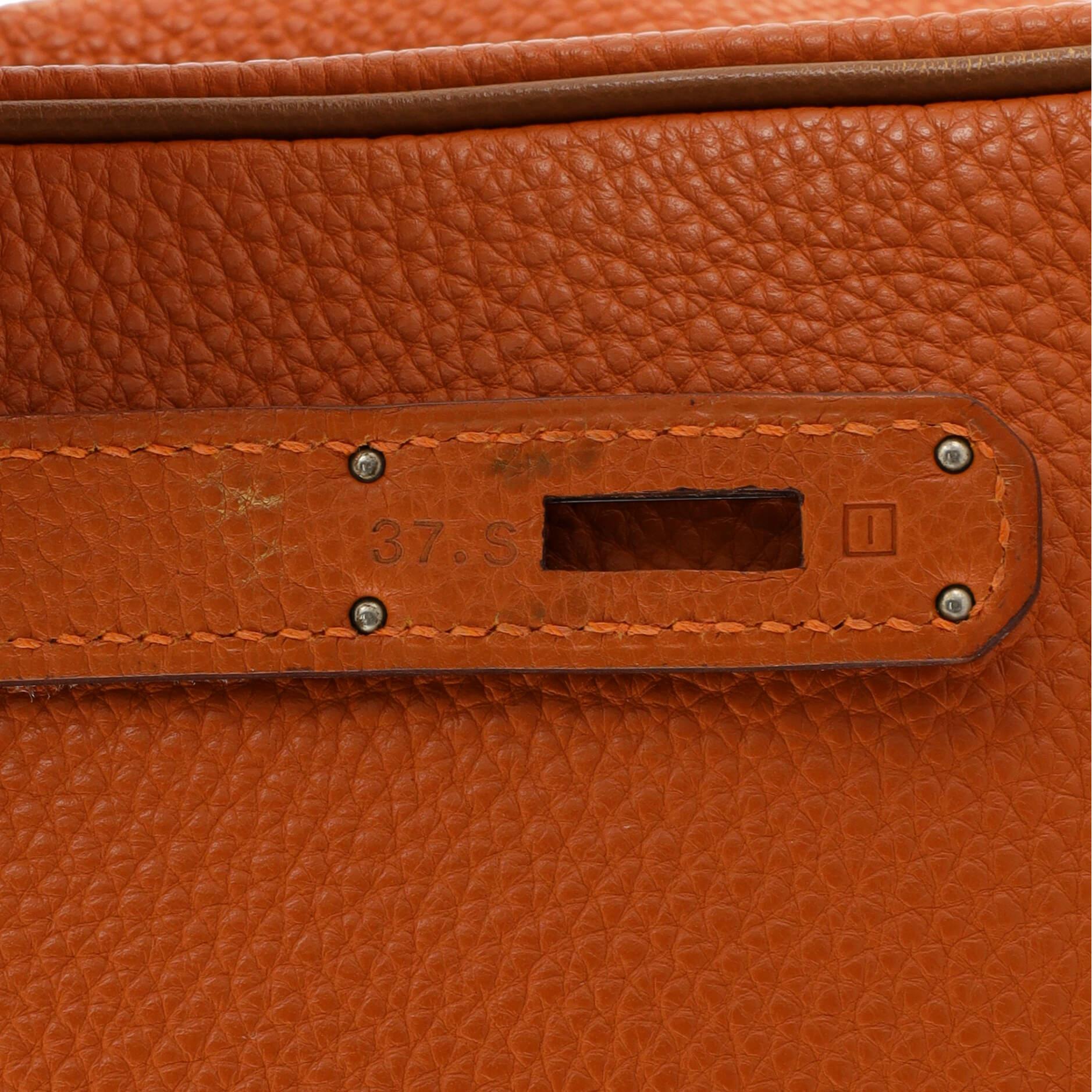 Hermes Kelly Handbag Bicolor Togo with Ruthenium Hardware 32 8