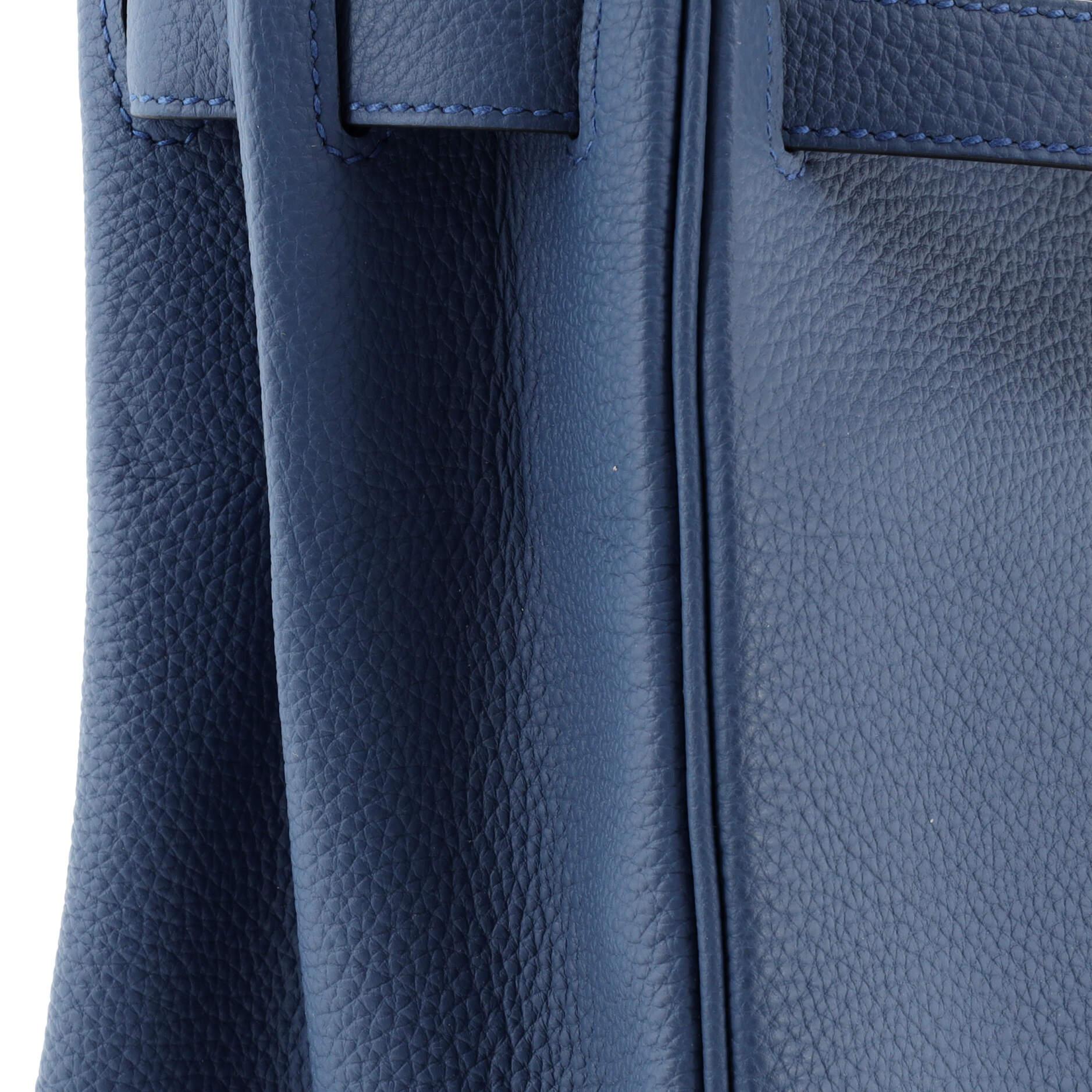 Hermes Kelly Handbag Bleu Agate Togo with Gold Hardware 35 3