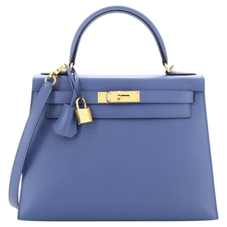 Hermes Blue Electric Epsom Jige Elan - Chicjoy