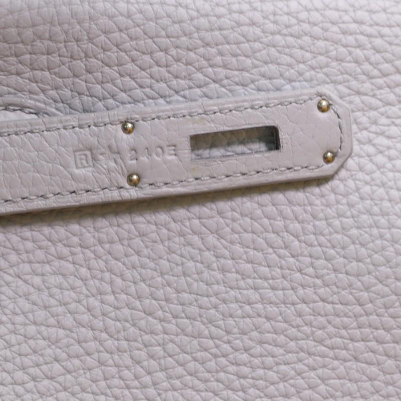 Hermes Kelly Handbag Bleu Glacier Clemence with Palladium Hardware 32 In Good Condition In NY, NY